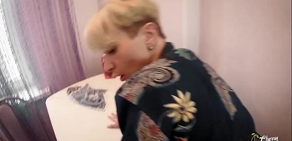  Passionate Fuck Blonde On The Kitchen Table Cum In Mouth